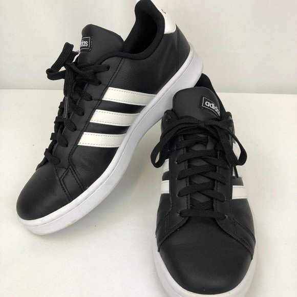 Adidas Men’s Sz 11 Cloudfoam Sneakers Shoes HWI 28Y001 Black/White 3 Stripes
